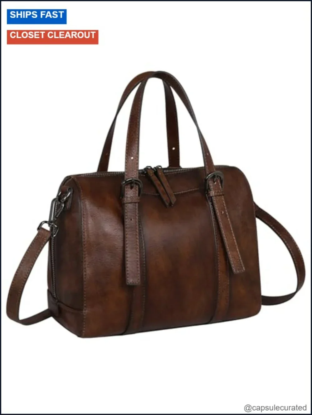 Genuine Leather Hobo Satchel Bag Women Shoulder Crossbody Purse